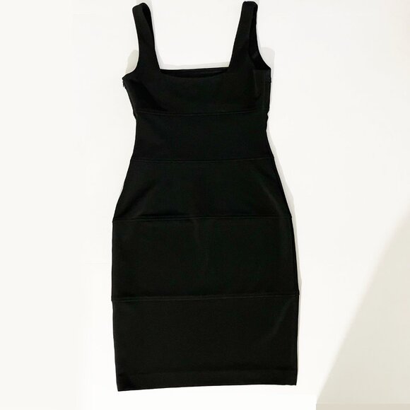 Vintage Cache Black Midi Sheath Dress with Gold/Bronze Studs | Size 4 | EUC - Picture 7 of 12